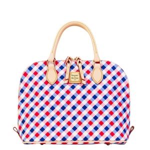 Dooney & Bourke Elsie Zip Satchel Cherry Purple