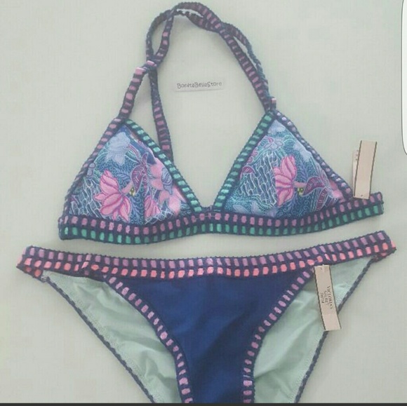 Victoria's secret MEDIUM CROCHET BIKINI BUNDLE NWT