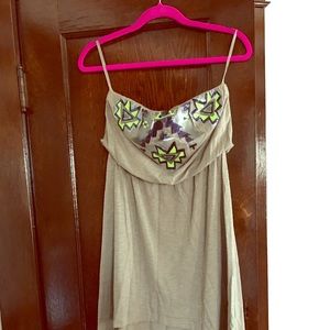 Strapless, fun summer dress