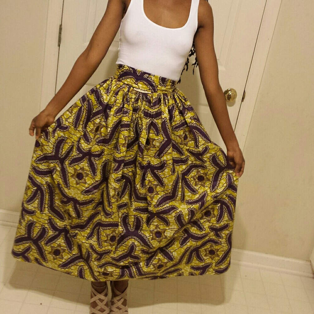 African print skirt/ Ankara