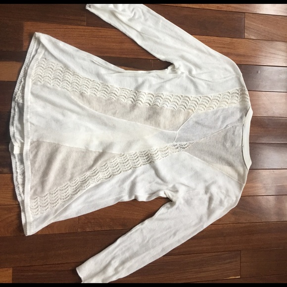 Anthropologie Guinevere Ivory Sweater - GORGEOUS! - Picture 3 of 4