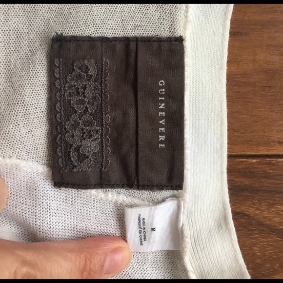 Anthropologie Guinevere Ivory Sweater - GORGEOUS! - Picture 4 of 4