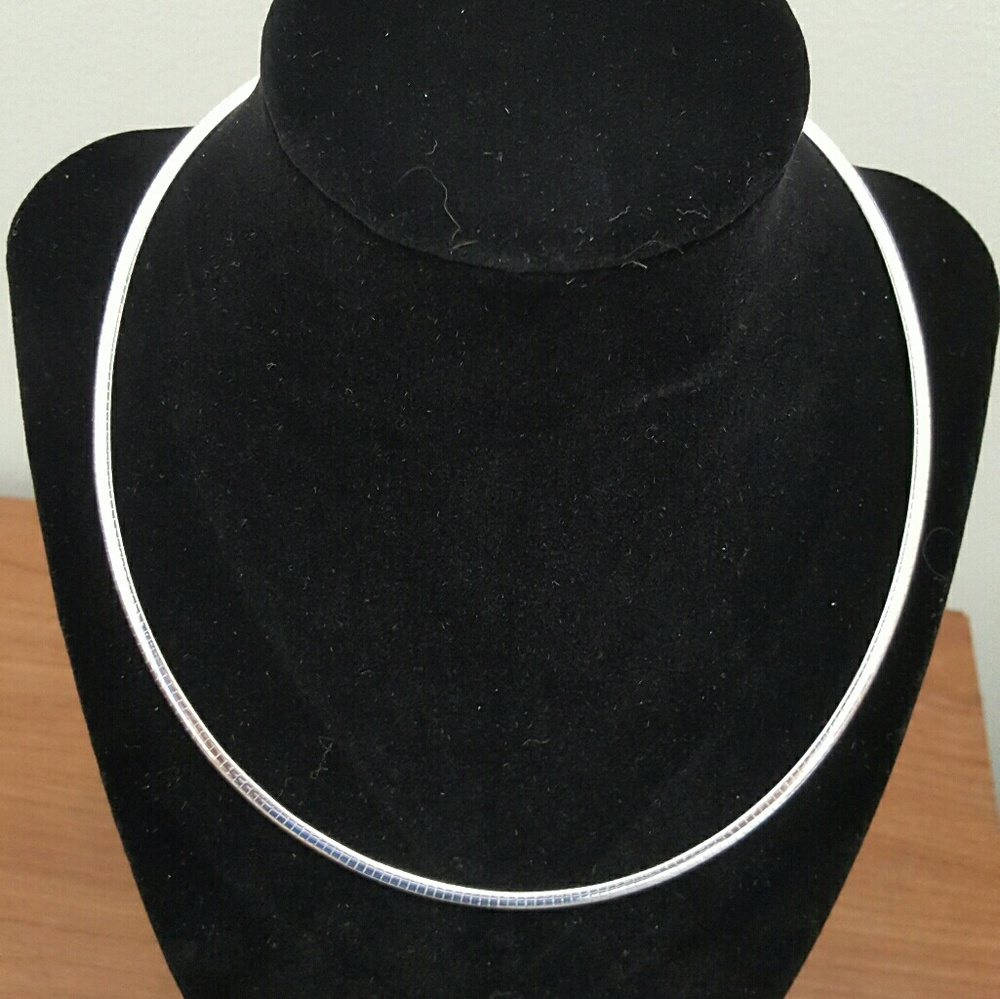 925 Sterling silver 18" omega chain