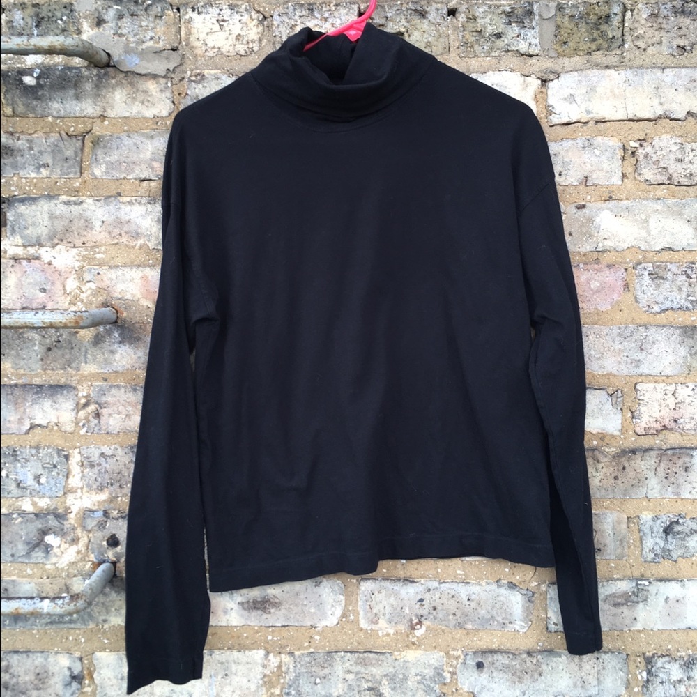 Madewell Rivet & Thread black turtleneck, size M