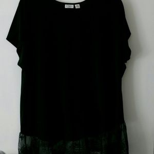 Black Top with bottom lace
