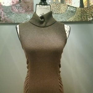 Sleeveless sweater dress