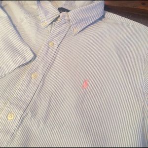 Men's Ralph Lauren polo shirt sleeved button down