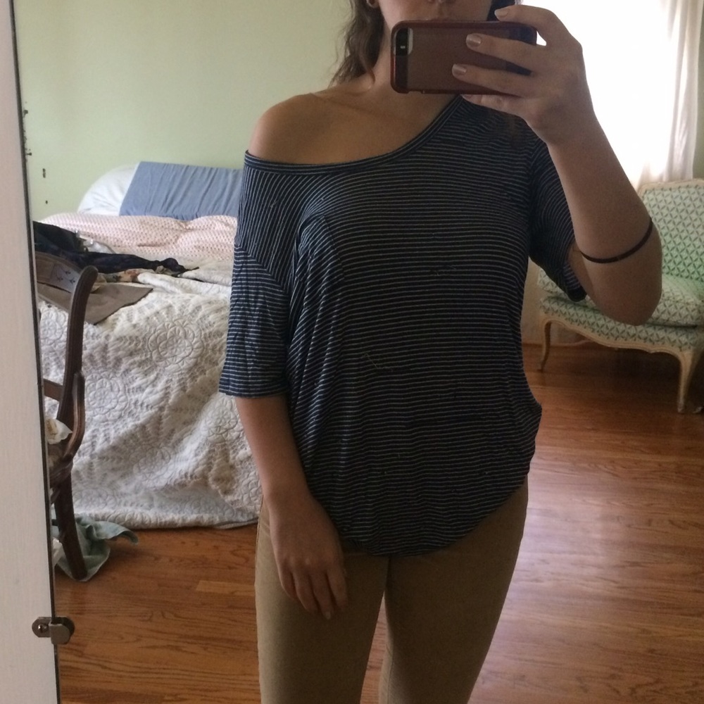 Soft oversized distressed t-shirt