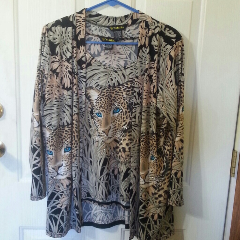 Valentina Two Piece Tiger Top/Jacket M/L