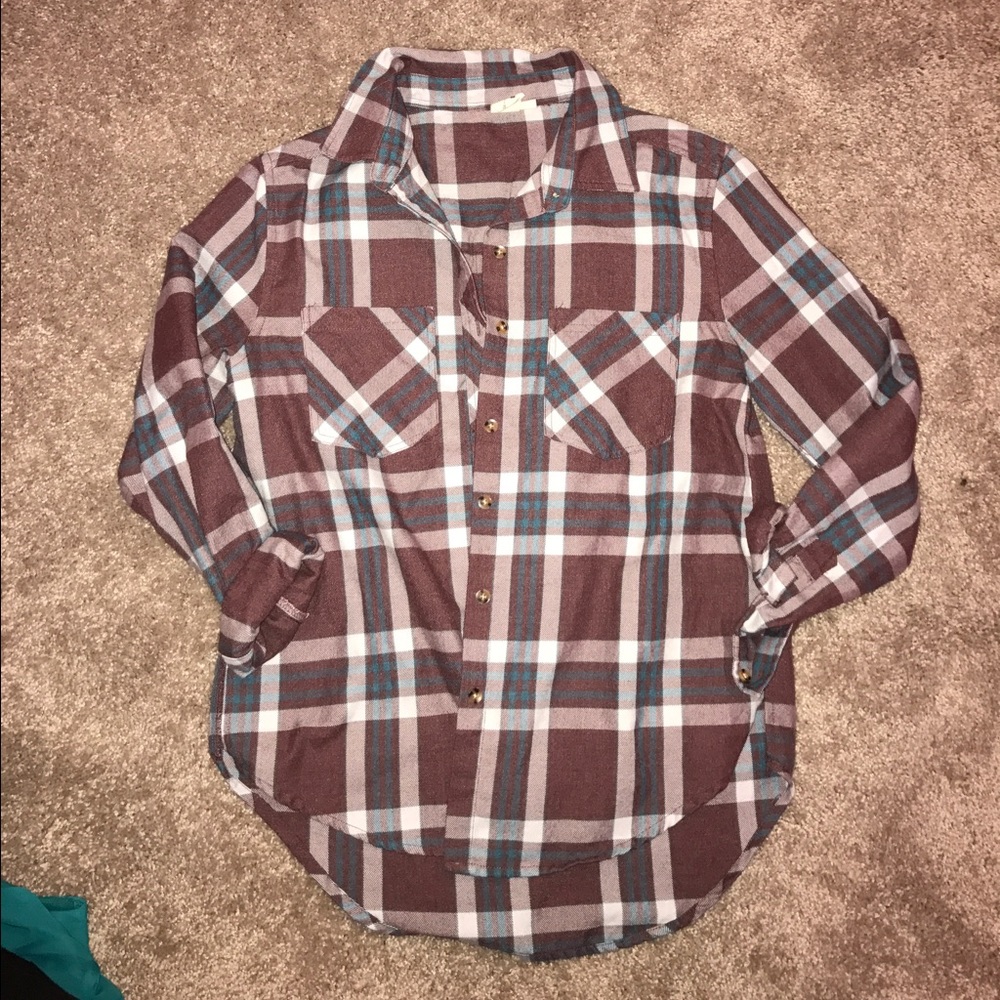 PacSun LA hearts Flannel Shirt