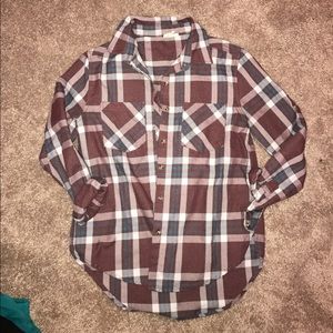 PacSun LA hearts Flannel Shirt