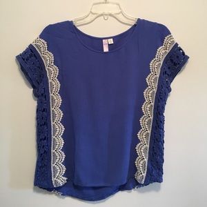 Adorable blue crochet top