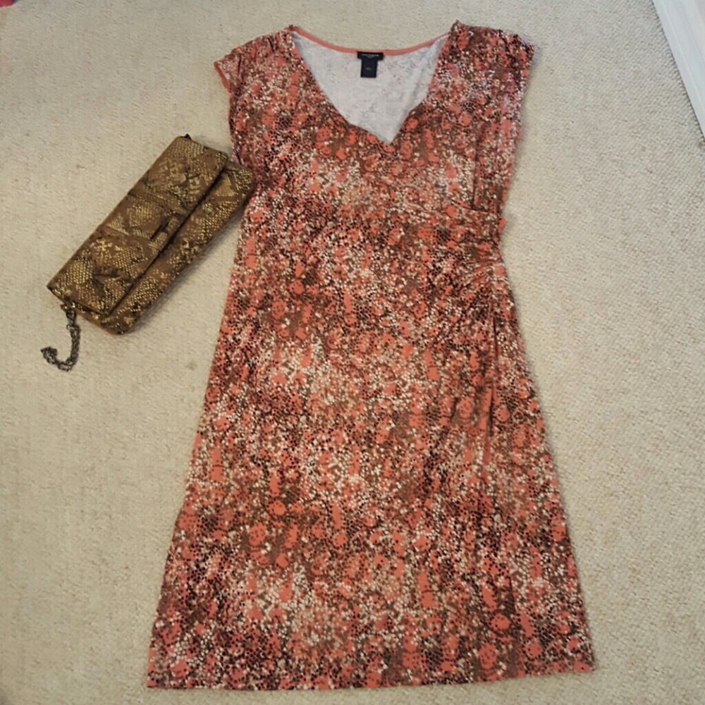 NWOT Ann Taylor sleeveless  faux wrap dress