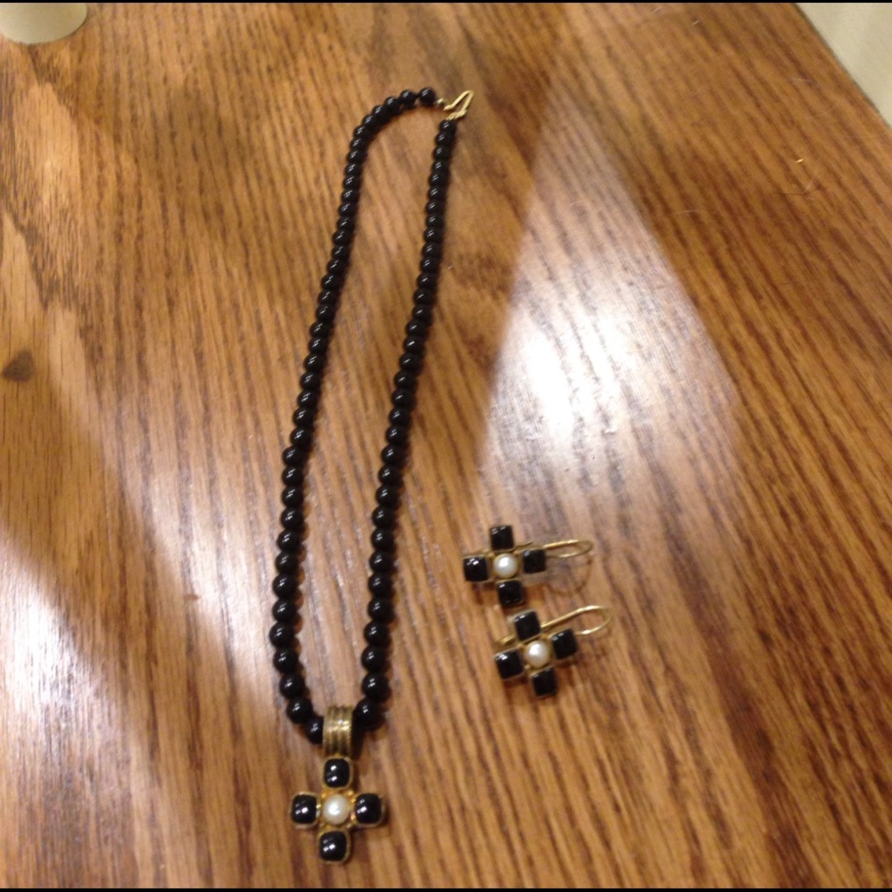 Necklace and earrings