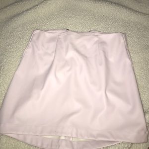 Bcbg pink leather skirt size 2