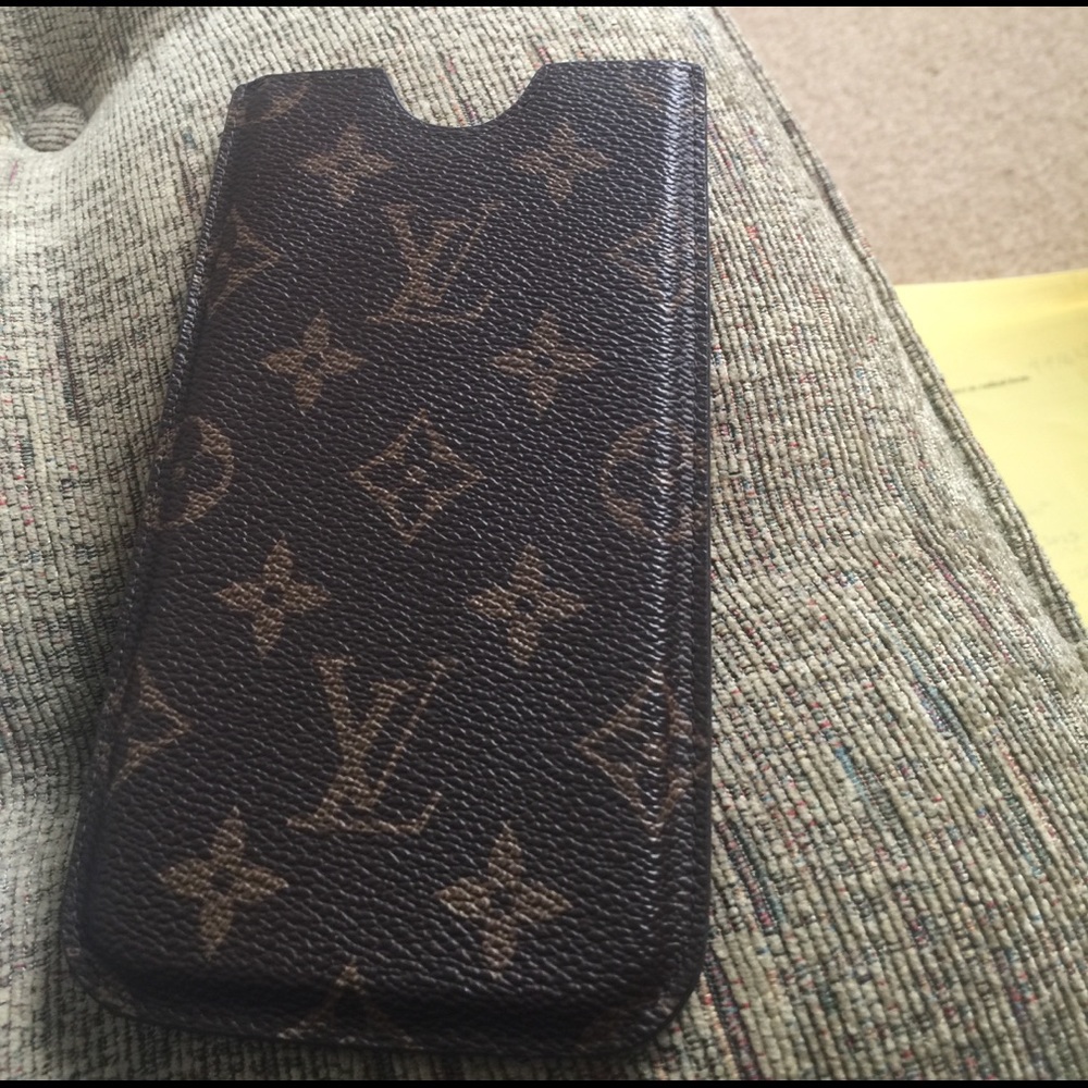Louis Vuitton IPhone 6 Plus cell phone sleeve.