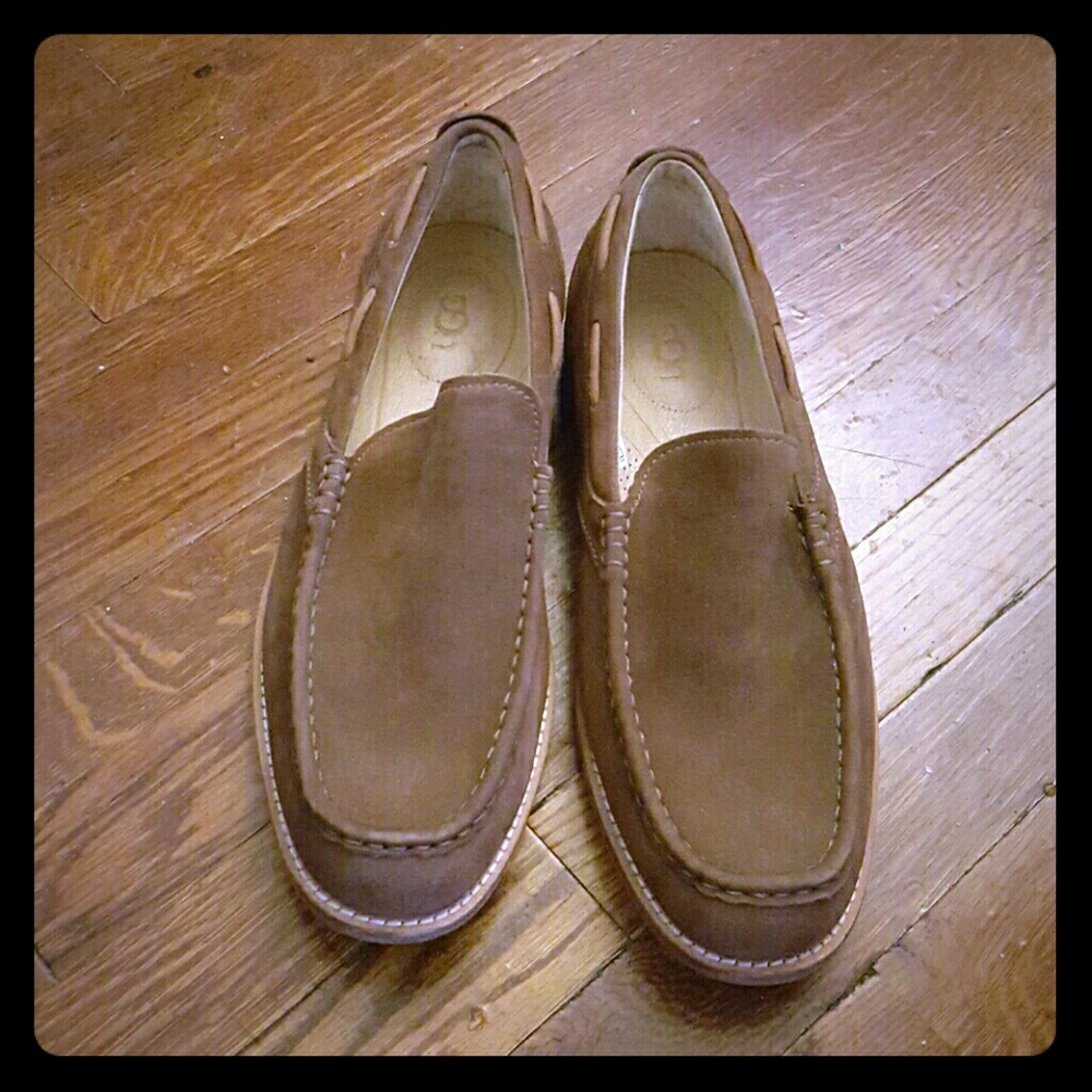 Mens Ugg Australia Via Ponte Slip On Fawn Suede..