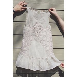 lovely lace cream dress