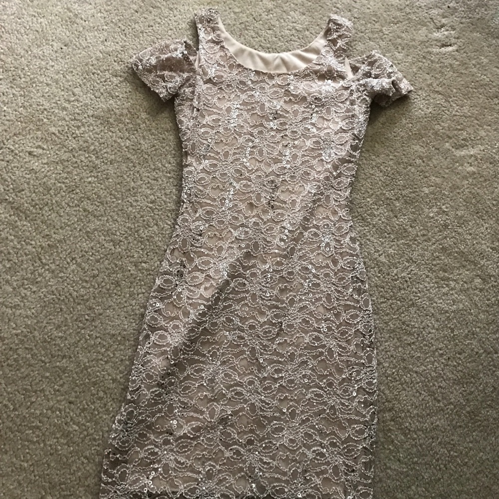 Sparkly body con dress
