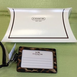 Coach Lanyard card holder