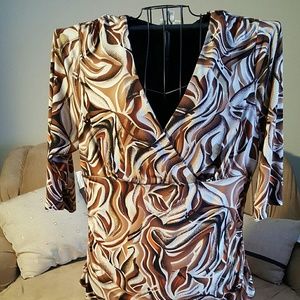 #B012.  Multicolr blouse