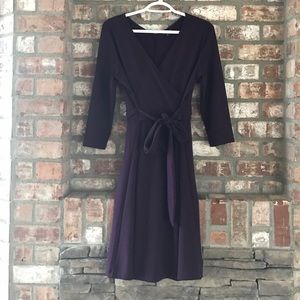 Lands End Faux wrap dress