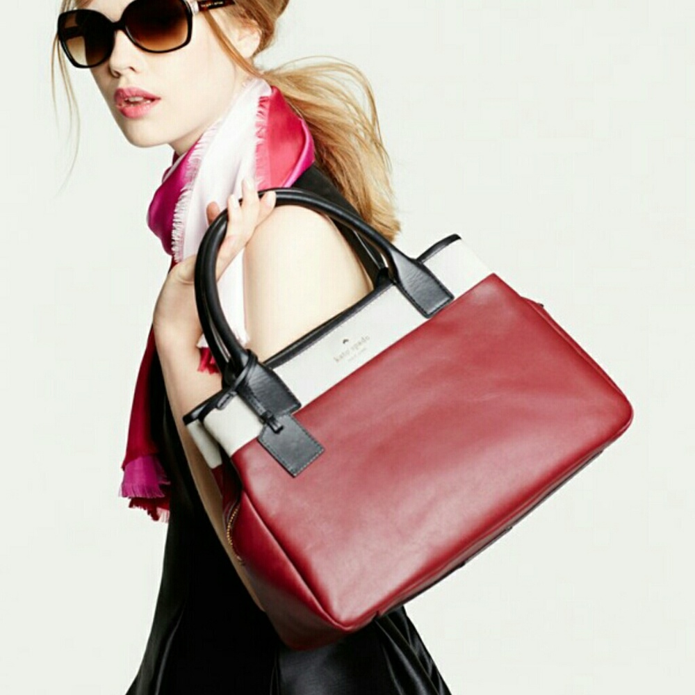 Kate Spade Branton Square colorblock satchel