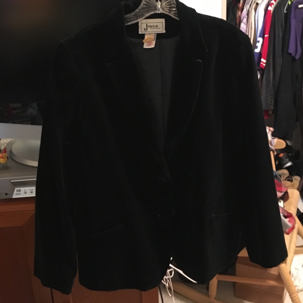 Vintage black velvet jacket