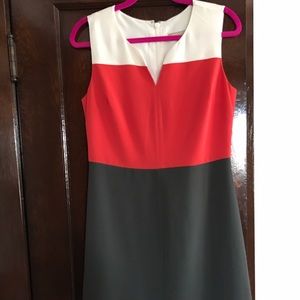 Color block sheath dress
