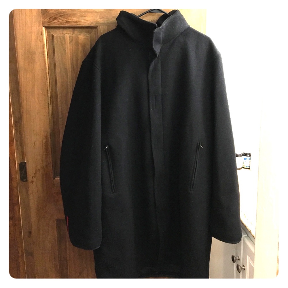 Mens 2XL Prada Wool Coat (black)