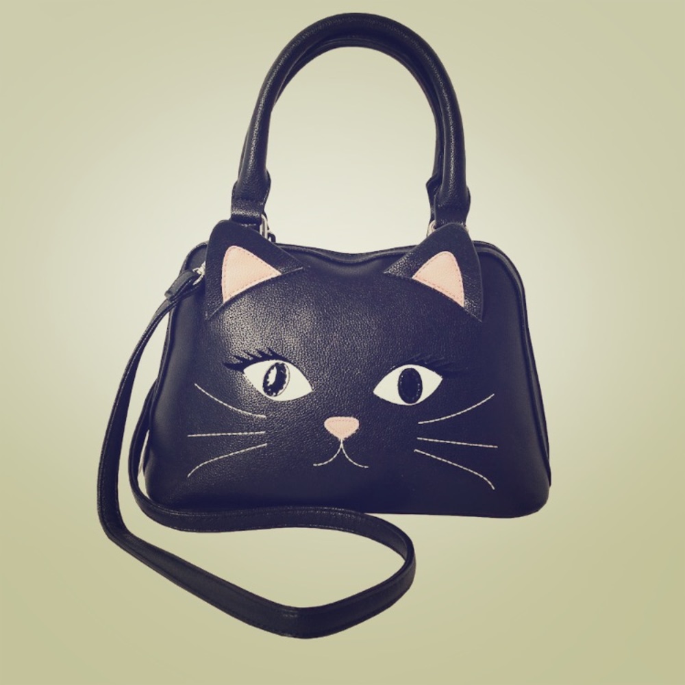 Black Cat Hand Bag!! Sleepyville Critters!