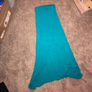 Teal Maxi Skirt