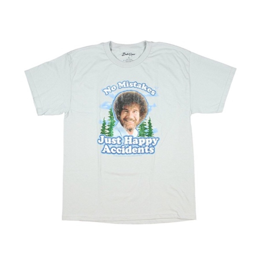 Bob Ross no mistakes t-shirt