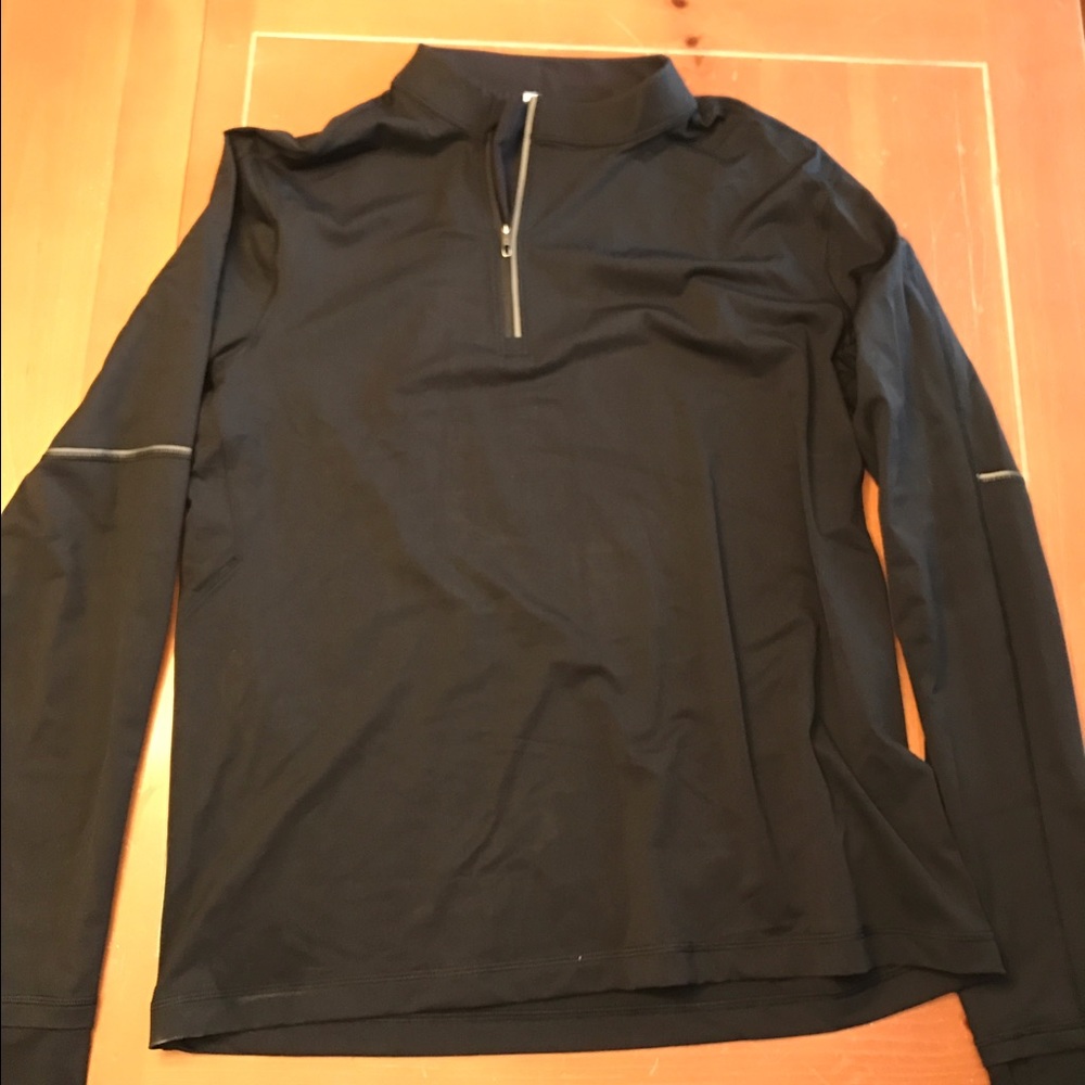 LuLuLemon Men XXL Surge Knight 1/2 zip black NWT
