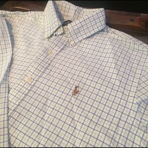 Men's Ralph Lauren polo plaid Oxford