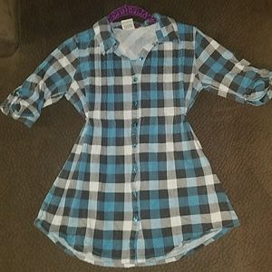 Large Unionbay button up tie back top