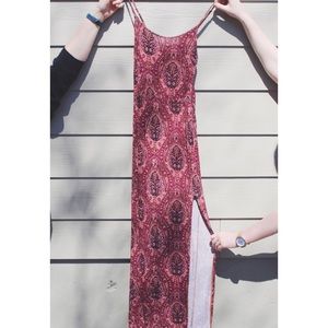 hippie heart maxi dress