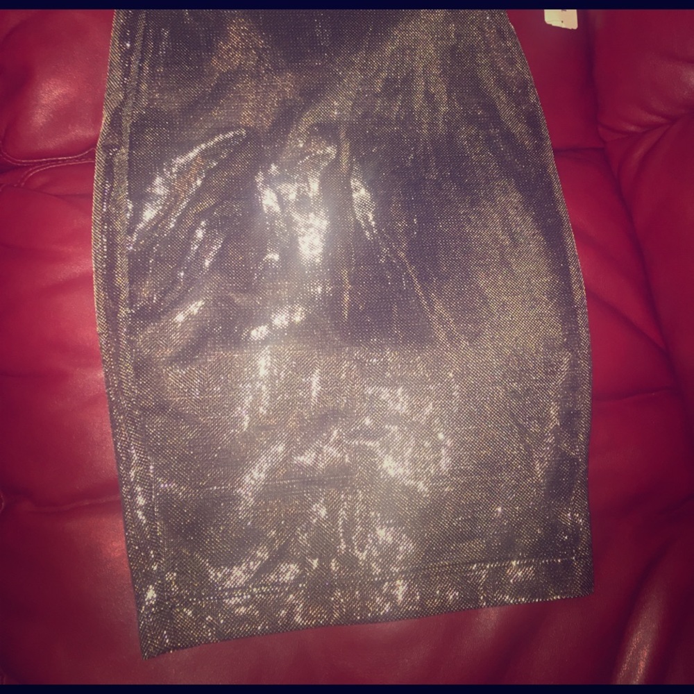 Metallic skirt
