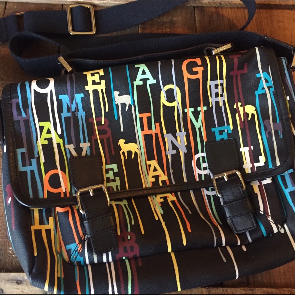 LAMB Purse, Black and Rainbow. Used once.