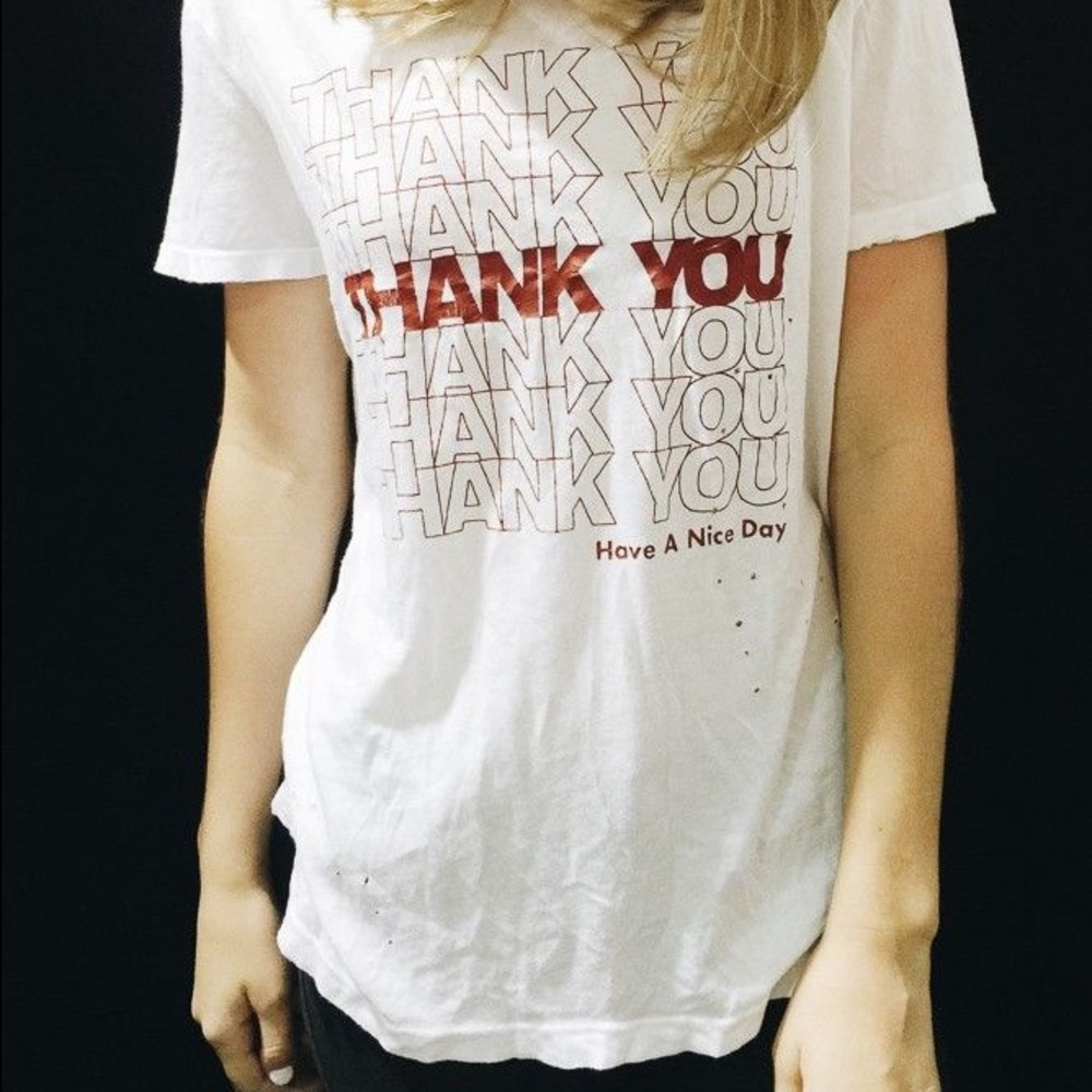NWT Brandy Melville Thank You Top