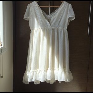 Flowy white dress