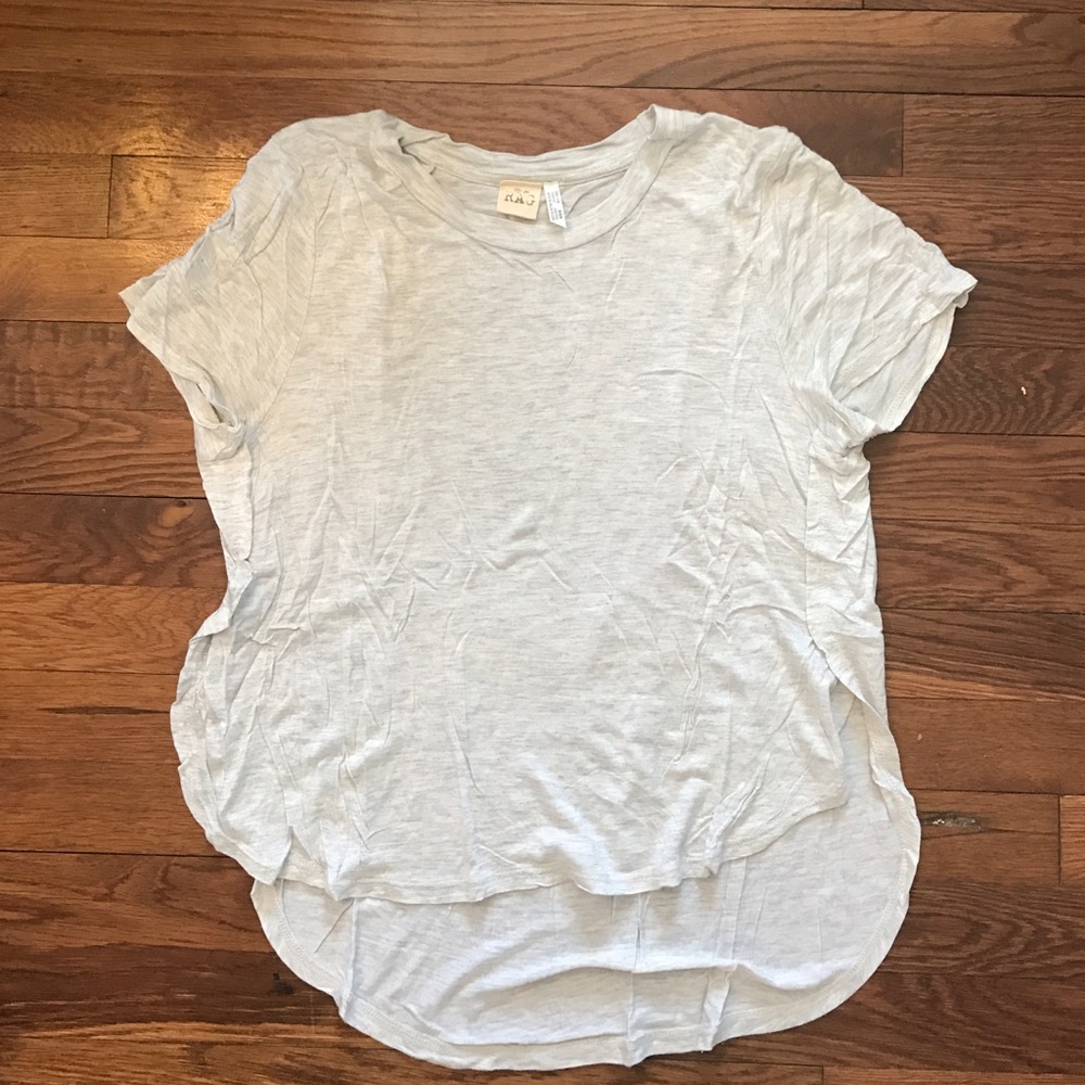 RD style gray t shirt side splits