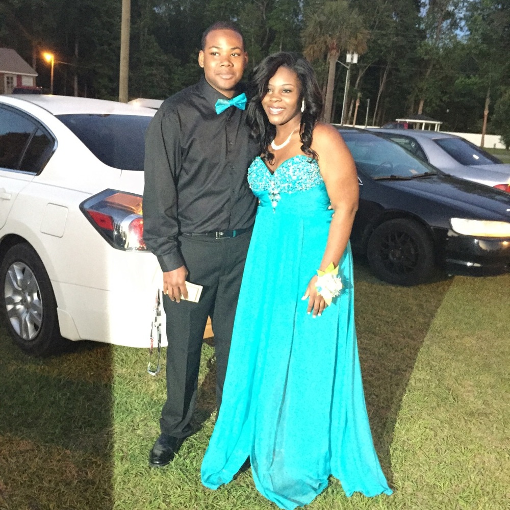 Blue Prom Dress Size 16 only worn once