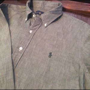 Men's Ralph Lauren polo green Oxford