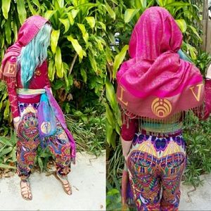 Bassnectar Pashmina scarf bassdrop hand painted