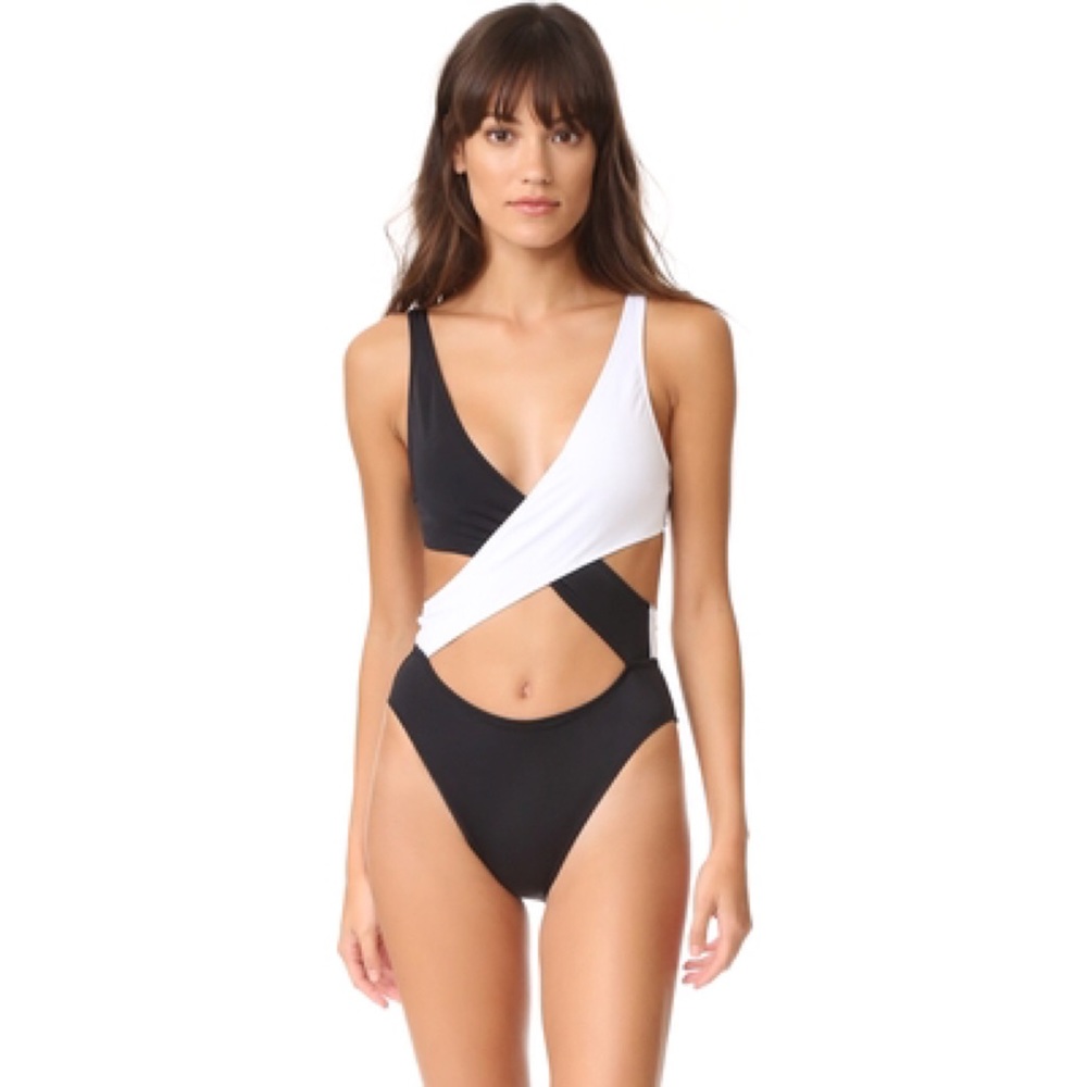 Solid & Striped Poppy Wrap One-Piece
