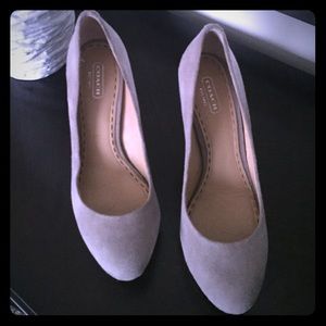 Coach suede pumps