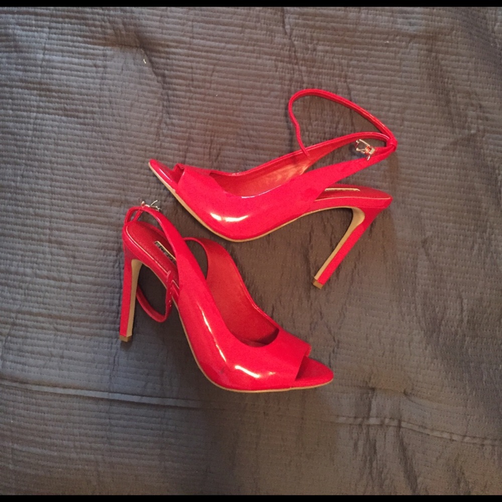BCBGeneration Patent Leather Red Pumps