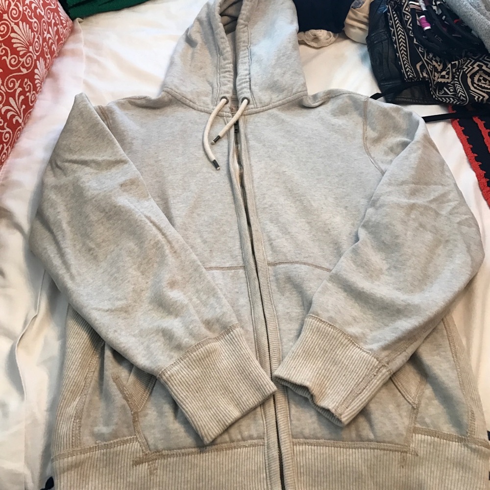 Grey zip up