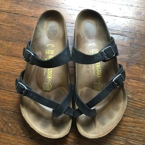 Birkenstock Mayari  EURO 39 oiled blk leather